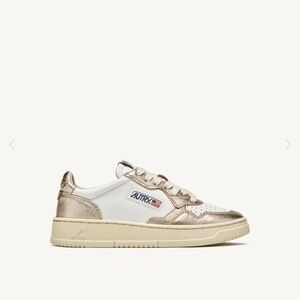 Autry sneakers bicolor white/gold size 41
